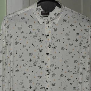 Zara Silk long sleeve XL